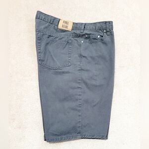 Full Blue Mens Work Shorts 100% Cotton Size 38 Grey